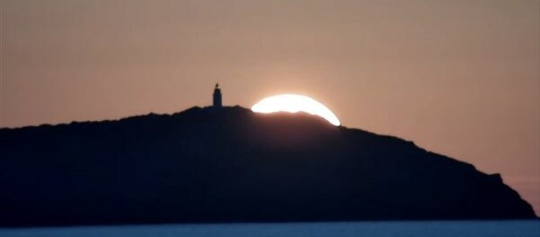 A view from Cafe del Mar, Sunset, April 2024, Ibiza, Eivissa